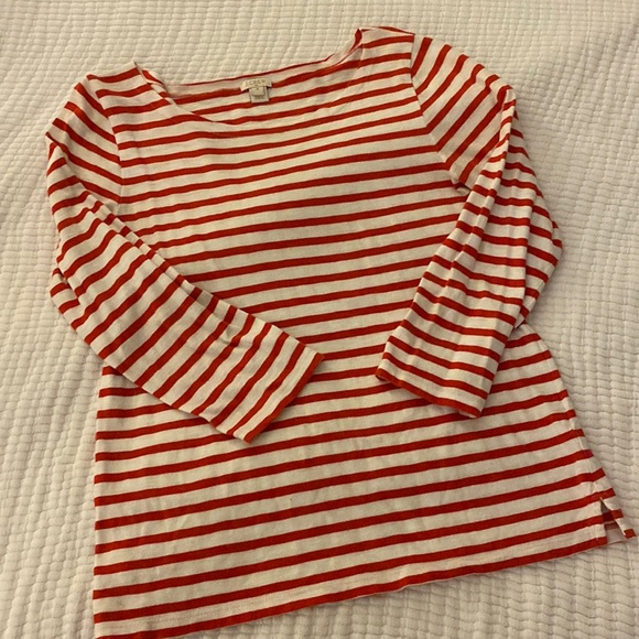 three quarter sleeve tee • j.crew - Picture 1 of 2